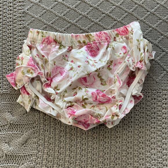 Posh Peanut Other - Posh Peanut Ruffled Floral Bummie ~ L